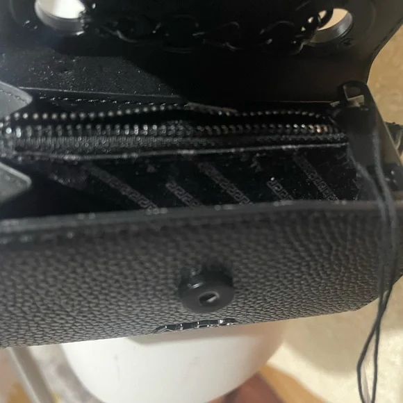 ALDO Black Belt With Detachable Mini Purse - Picture 3 of 8